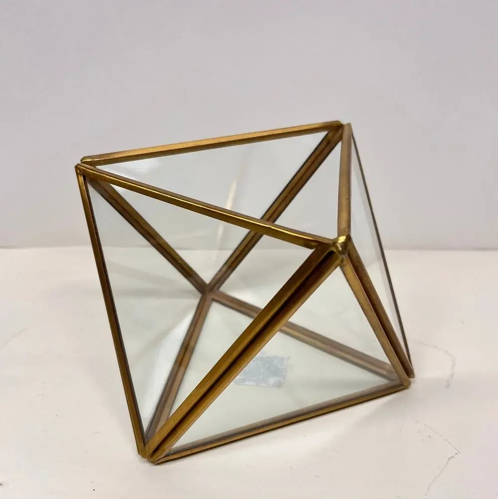 West Elm Geometric Faceted Glass Terrariums